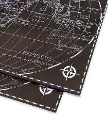 Hartie de impachetat - Harta neagra | Lagom Design