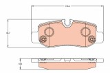 TRW GDB2102 set placute frana,frana disc