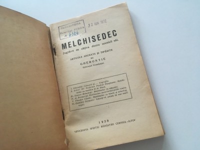 Episcopul Melchisedec Stefanescu zugravit de caiva dintre ucenicii sai. ARTICOLE ADUNATE SI TIPARITE DE GHERONTIE EPISCOPUL CONSTANTEI 1939 foto