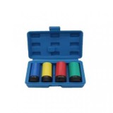 Chei tubulare de impact prezoane ,tubulare cu protectie ,dimensiuni 17,19,21,22 mm ,set 4 piese