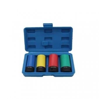 Chei tubulare de impact prezoane ,tubulare cu protectie ,dimensiuni 17,19,21,22 mm ,set 4 piese foto