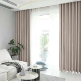 Set draperie din catifea blackout cu rejansa transparenta cu ate pentru galerie, Madison, 150x250 cm, densitate 700 g/ml, Grullo, 2 buc