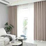 Draperie din catifea blackout cu rejansa transparenta cu ate pentru galerie, Madison, 150x270 cm, densitate 700 g/ml, Grullo, 1 buc