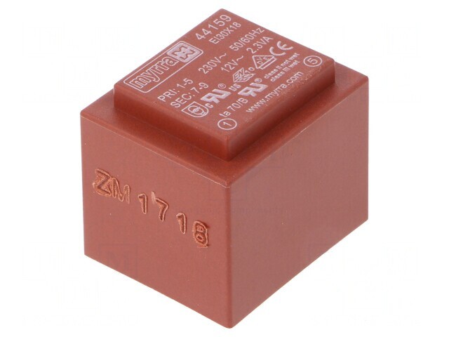 Transformator &Icirc;ncapsulat 2,3VA 230V 12V 192mA PCB