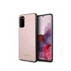 Husa Cover Guess Iridescent pentru Samsung Galaxy S20 Roz Auriu foto