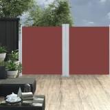 Cumpara ieftin Copertină laterală retractabilă, maro, 140x600 cm
