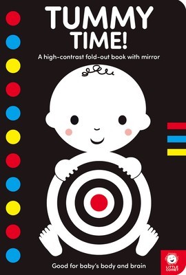 Tummy Time!: A High Contrast Fold-Out Book with Mirror foto