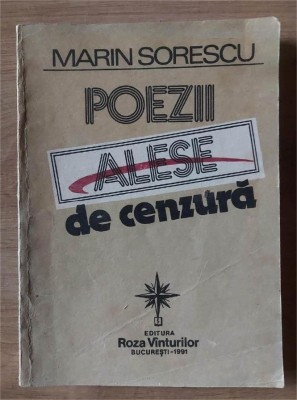 Poezii alese de cenzura- Marin Sorescu foto
