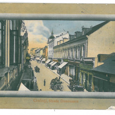 3948 - GALATI, Domneasca street, stores - old postcard - used - 1911