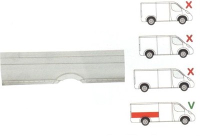 Aripa spate Mercedes Sprinter/ Vw Crafter,2006-Partea Dreapta, Spatiu De Incarcare =4700 Mm , Inaltime Pana La geam foto