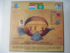 PARAGUAY-AVIATIE-BLOC NESTAMPILAT foto