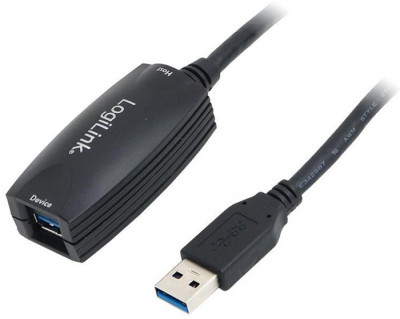 Repeater USB 3.0 5m USB A soclu - USB A mufa LOGILINK UA0127 foto