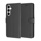 Husa pentru Samsung Galaxy S26 FE / S25 FE, Techsuit, Leather Folio, Neagra