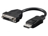 Adaptor DisplayPort la DVI-D, 0,2m, Negru, Goobay