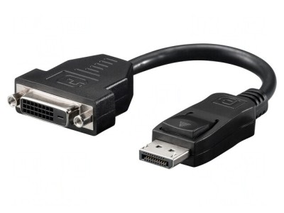 Adaptor DisplayPort la DVI-D, 0,2m, Negru foto