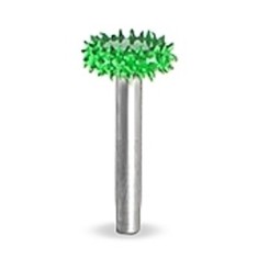 Raspel Rotosaw diametru 9,5 mm, coada 3,2mm, Granulatie Saburr ASPRA - VERDE