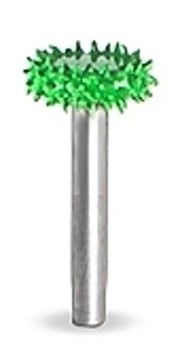 Raspel Rotosaw diametru 9,5 mm, coada 3,2mm, Granulatie Saburr ASPRA - VERDE