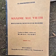 La Rochefoucauld - Maxime ale vietii. Reflexiuni, Sentinte si Maxime