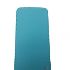 Husa Telefon Flip Vertical Samsung Galaxy S5 g900 Light blue Oxo