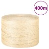 VidaXL Fr&acirc;nghie, 400 m, sisal 100%, 3 mm 155005