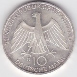 Germania 10 Marci Mark 1972 Argint - Moneda Comemorativă Republica Federală Germană