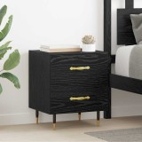 vidaXL Dulap de noapte Stejar negru 40 x 35 x 47.5 cm Lemn compozit