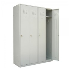 VESTIAR METALIC CU 4 USI cu accesorii, 1175x450x1800 mm (LxlxH), ECO+