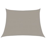 Cumpara ieftin Panza parasolar, gri deschis, 4/5x3 m, HDPE, 160 g/m&sup2;, trapez