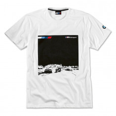 Tricou Barbati Oe Bmw M Motorsport Lifestyle Alb / Negru Marimea L 80142461098 foto