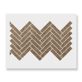 Cumpara ieftin Sablon Perete vopsire, tencuiala 900x600x0.7mm Diagonal Herringbone Tile Refolosibil, model MXSP7114