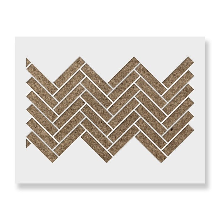 Sablon Perete vopsire, tencuiala 900x600x0.7mm Diagonal Herringbone Tile Refolosibil, model MXSP7114