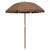 Umbrela de soare cu stalp din otel, gri taupe, 180 cm GartenMobel Dekor, vidaXL