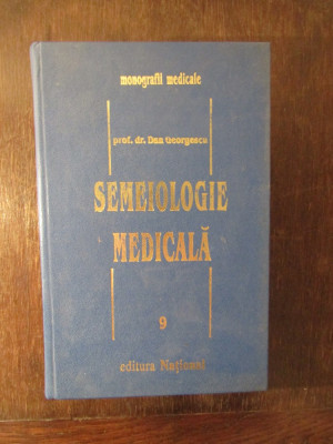 SEMEIOLOGIE MEDICALA de DAN GEORGESCU , 1999 foto