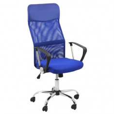 Scaun de birou ergonomic TAZZ Mesh piele ecologica Albastru foto