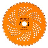 Disc vidia pentru motocoasa 40T, &Oslash;230 mm, prindere 25,4 mm, Detoolz Power