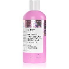 so!flow Coloring Shampoo Blonde Hair șampon nuanțator pentru par blond culoare Pink 300 ml