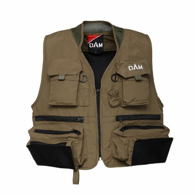 DAM ICONIC FLY VEST DUSTY OLIVE S foto