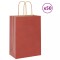 Pungi de h&acirc;rtie 50 buc cu m&acirc;nere roșii 15x8x21 cm