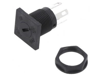 Comutator Rotativ 2 Poz SPDT 6.3A 120VAC Panou foto