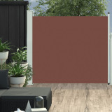 Copertina Laterala Retractabila Terasa Gossi, 100 x 300 cm, Maro, Poliester, Protectie Vant si Soare