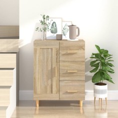 vidaXL Servantă, stejar sonoma, 69,5x34x90 cm, lemn compozit