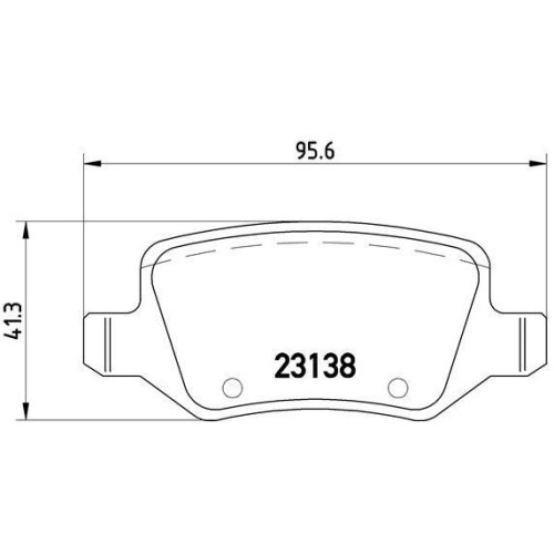Placute frana Mercedes Clasa A (W168) 07.97-08.05, Vaneo (414) 02.02-07.05, Spate, BREMBO