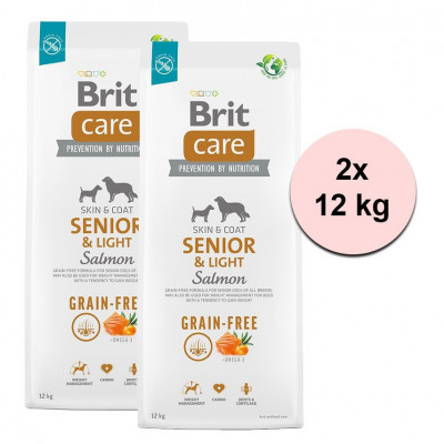 Brit Care Dog Grain-free Senior &amp;amp;amp; Light 2 x 12 kg foto