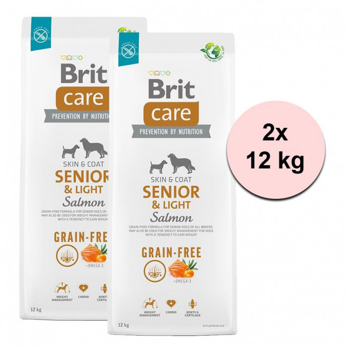Brit Care Dog Grain-free Senior &amp;amp; Light 2 x 12 kg