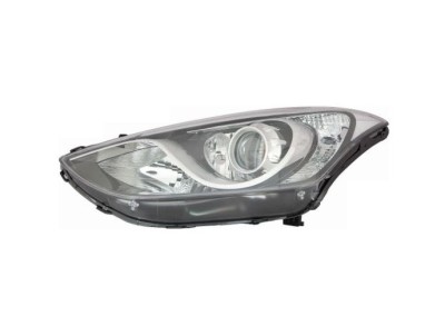 Far HYUNDAI I30 (GD), 01.2015-03.2017, OEM/OES, fata, partea stanga, transformarea sistemului de iluminat; H7+H7+H7+PY21W+W5W; electric; cu motor; foto
