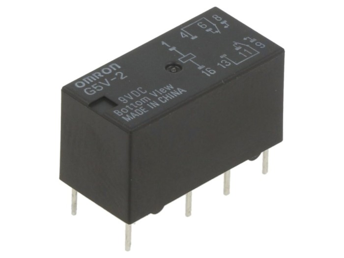 Releu Electromagnetic DPDT 9VDC 2A