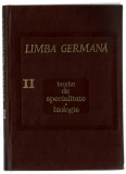 Limba germana - II - Texte de specialitate - Biologie - Jean Livescu, 1968, Alta editura