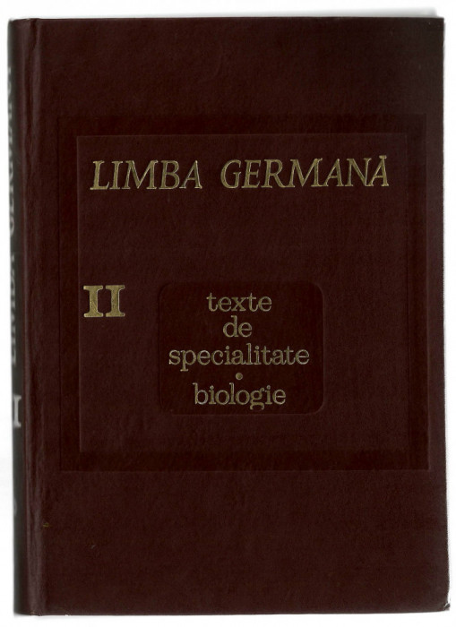 Limba germana - II - Texte de specialitate - Biologie - Jean Livescu, 1968
