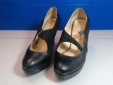 Pantofi cu toc Diane Marie , masura 37 , dama , culoare negru / C91