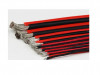 Cablu 13 AWG silicon monofilar extra moale set negru+rosu 2m